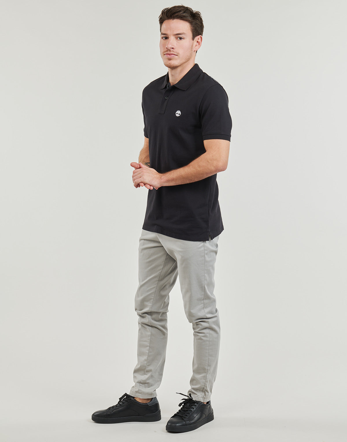 Polo Uomo Timberland Pique Short Sleeve Polo Nero