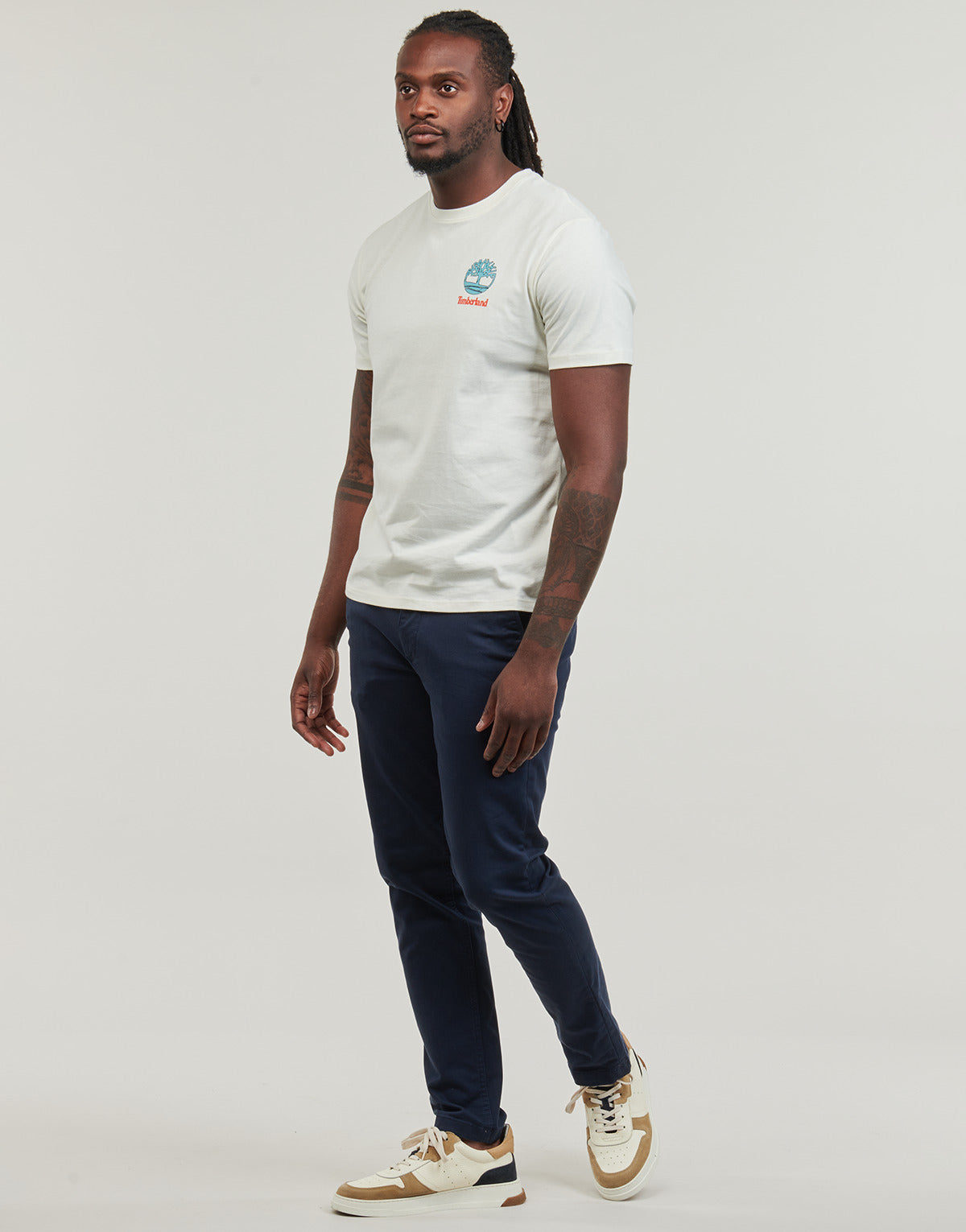 T-shirt Uomo Timberland  Back Graphic Short Sleeve Tee  Bianco