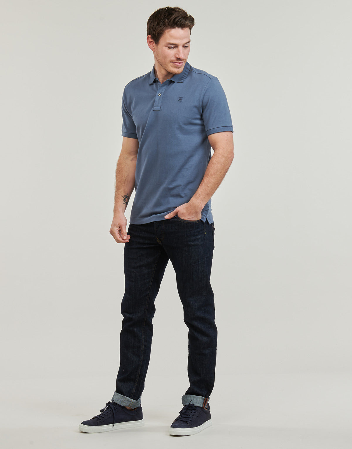 Polo Uomo G-Star Raw  dunda slim polo s\s  Blu