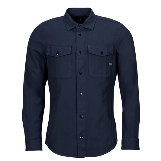 Camicia a maniche lunghe Uomo G-Star Raw  marine slim shirt l\s  Marine