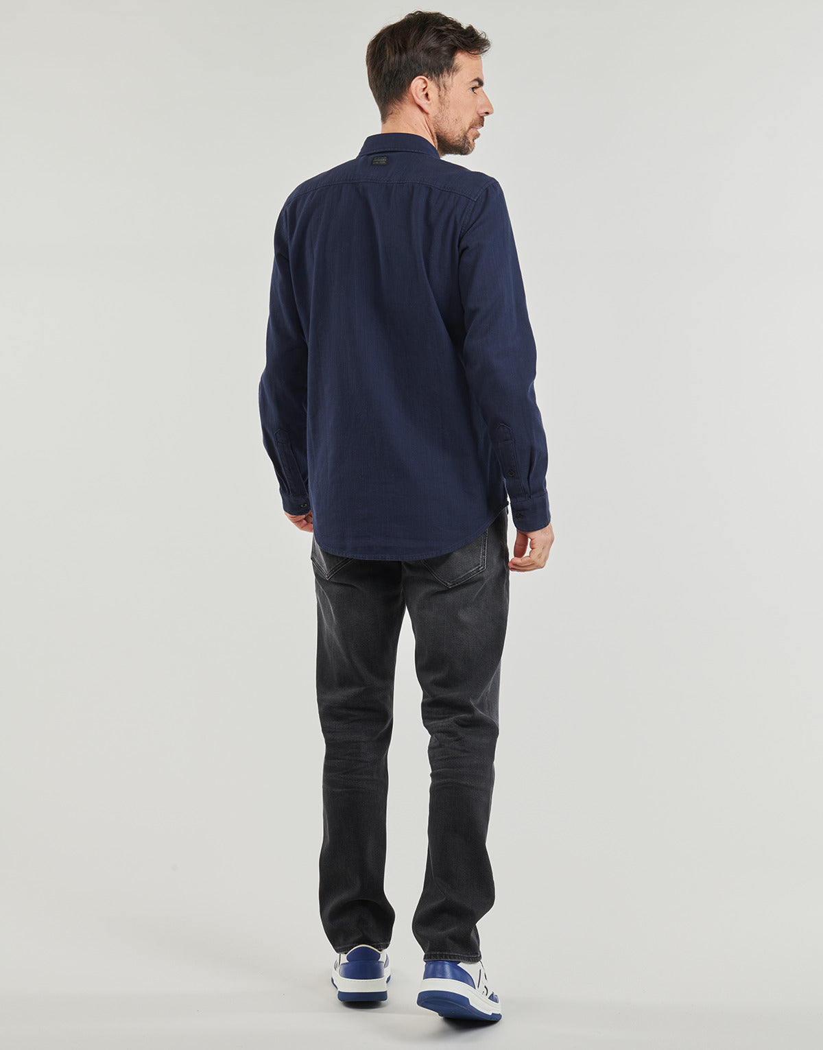 Camicia a maniche lunghe Uomo G-Star Raw  marine slim shirt l\s  Marine