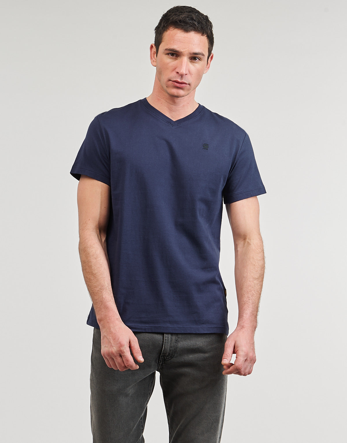 T-shirt Uomo G-Star Raw  base-s v t s\s  Blu