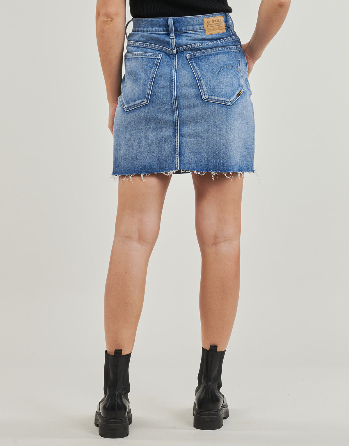 Gonna Donna G-Star Raw  viktoria short skirt raw edge wmn  Blu