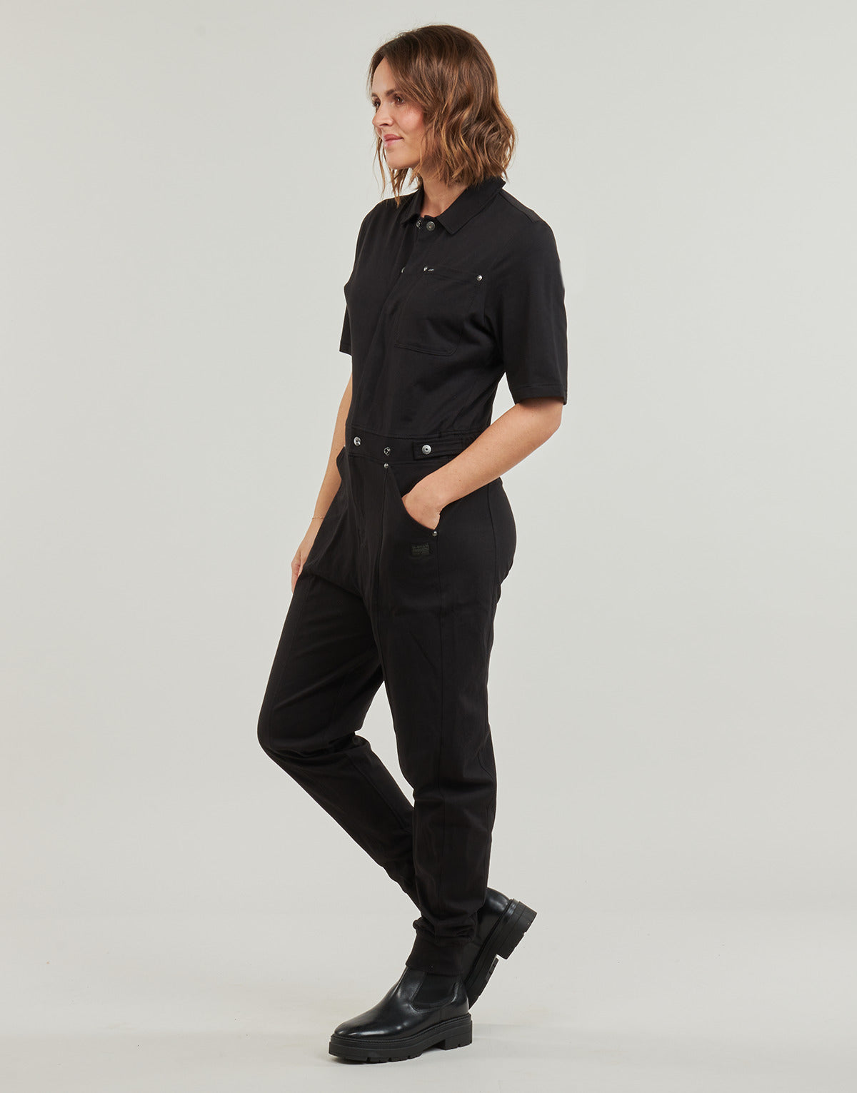 Tute / Jumpsuit Donna G-Star Raw  track jumpsuit s\s wmn  Nero