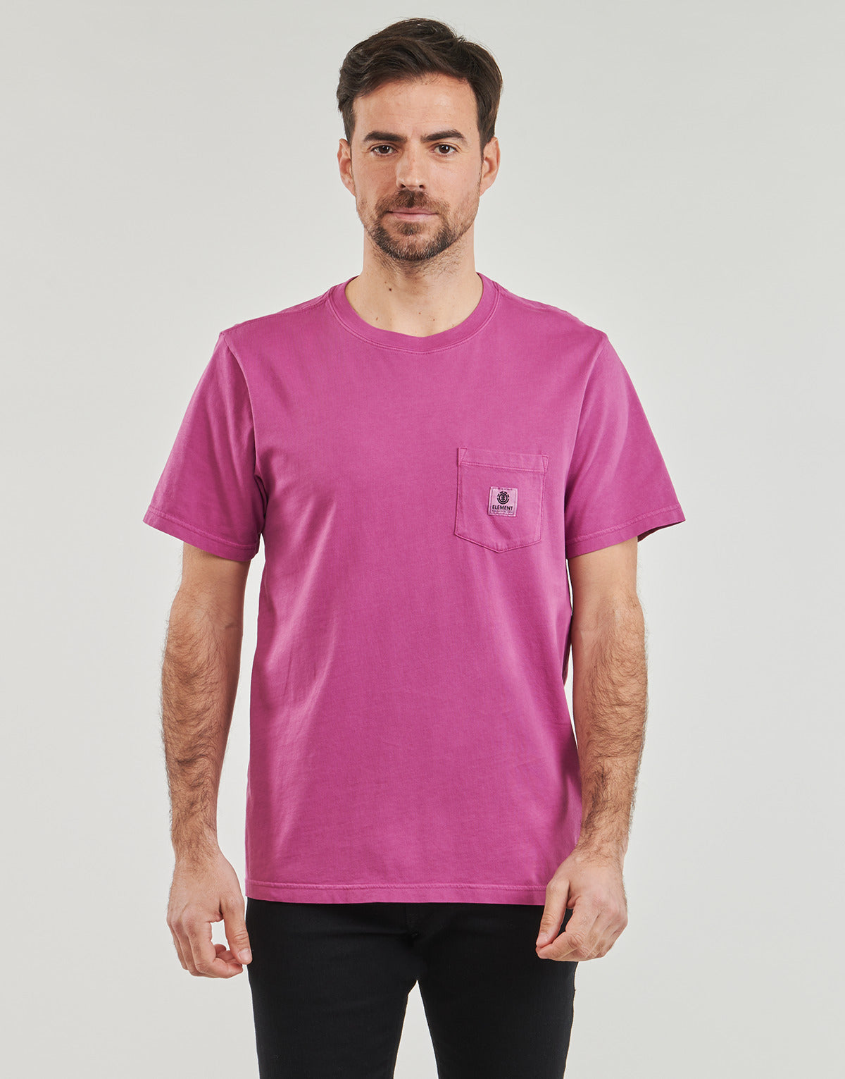 T-shirt Uomo Element  BASIC POCKET PIGMENT SS  Rosa