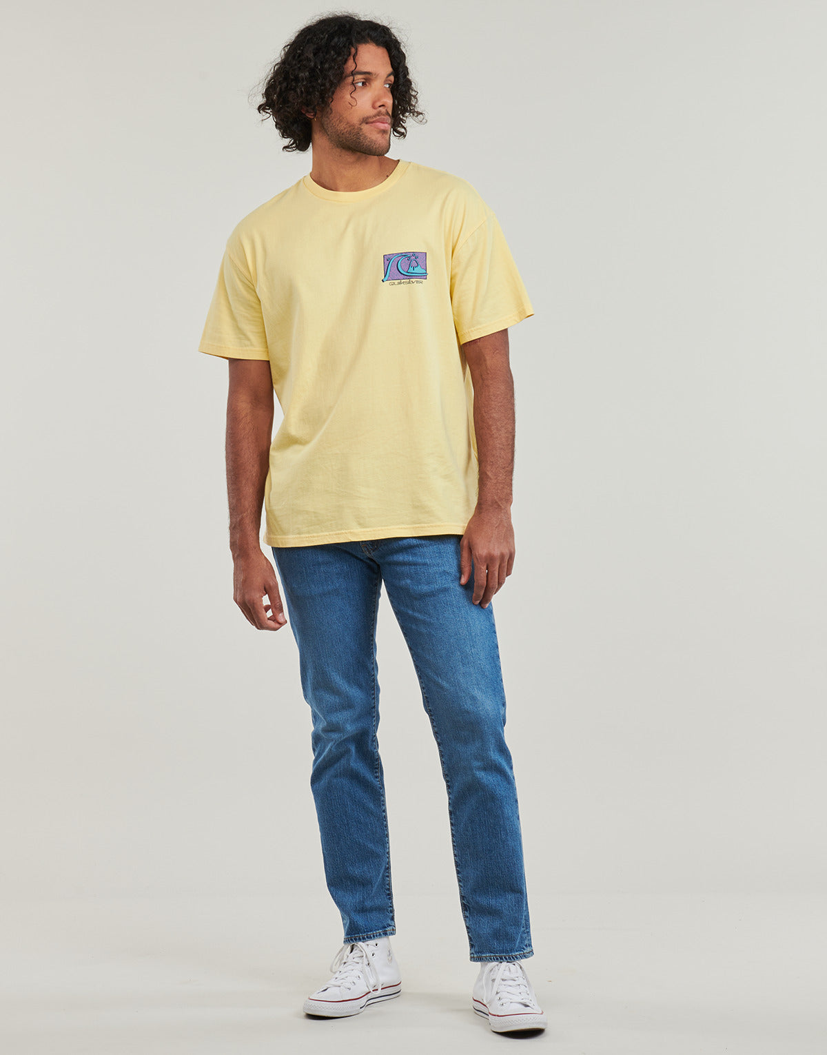 T-shirt Uomo Quiksilver  TAKE US BACK BUBBLE SS  Giallo