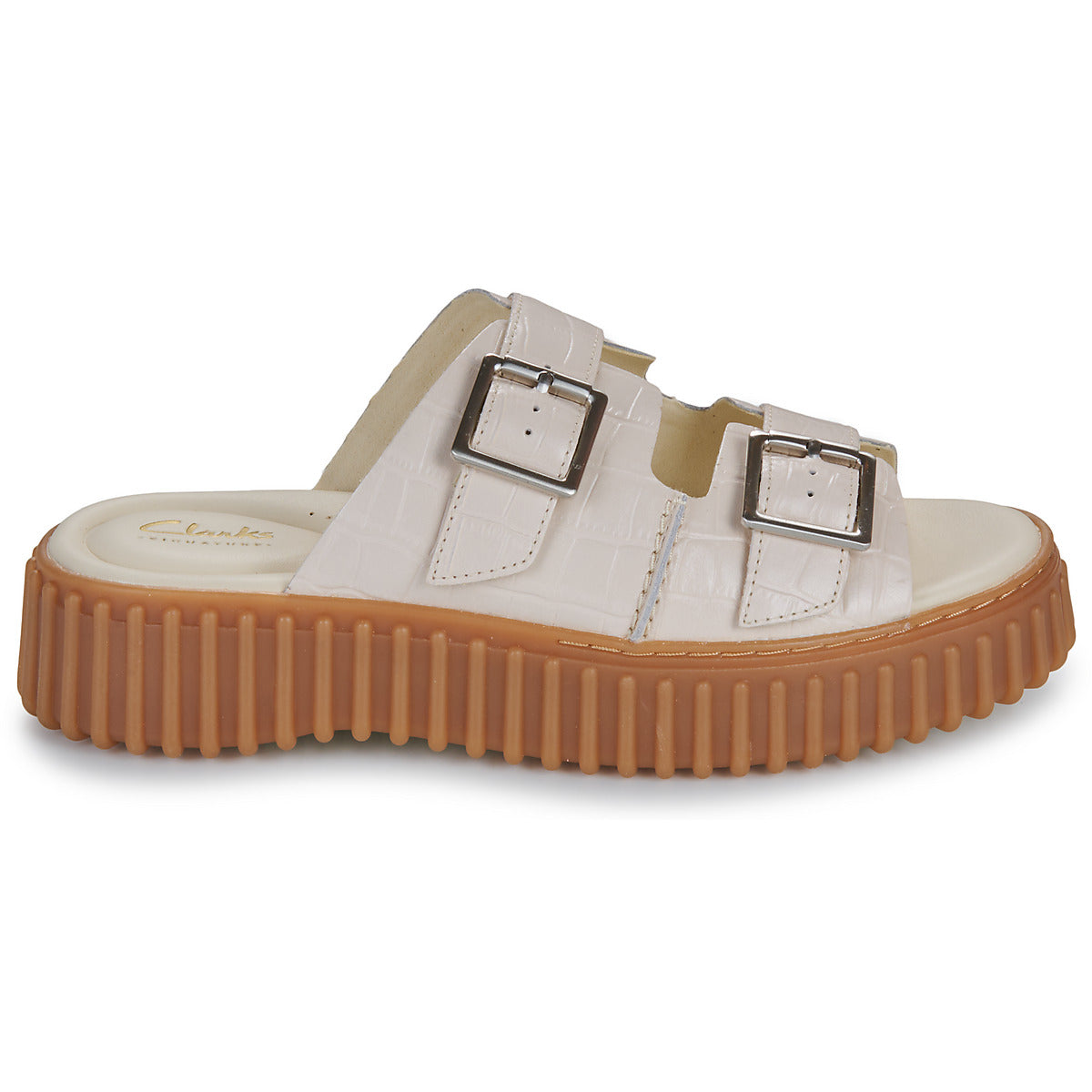 Sandali Donna Clarks  TORHILL SLIDE  Bianco