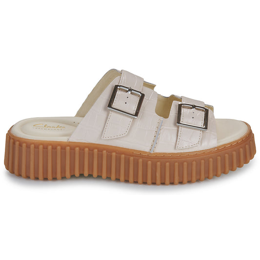 Sandali Donna Clarks  TORHILL SLIDE  Bianco