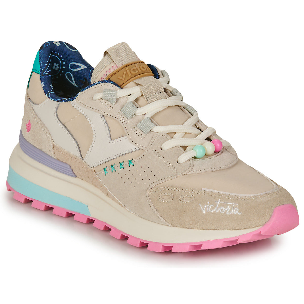 Sneakers basse Donna Victoria LUNA Beige