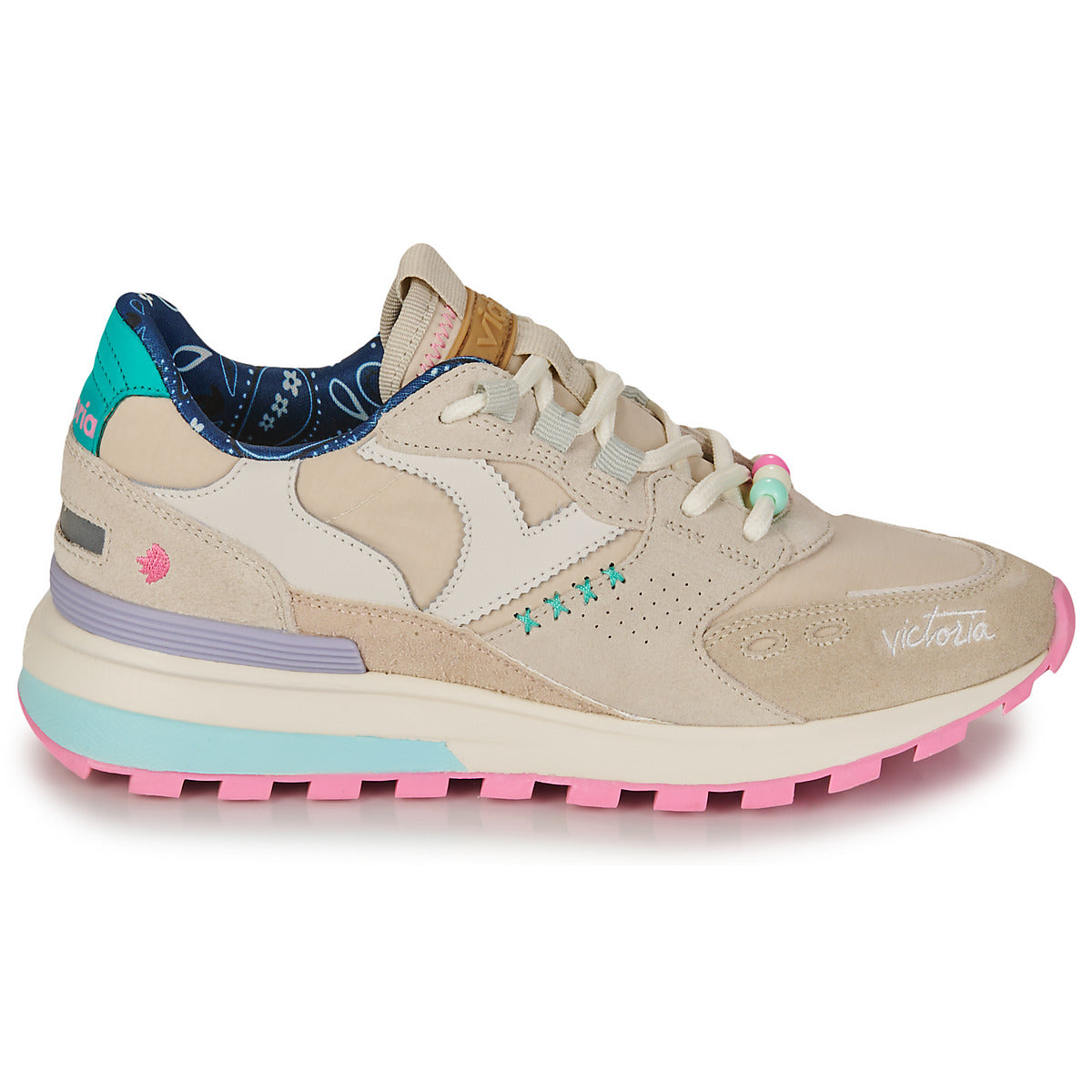 Sneakers basse Donna Victoria LUNA Beige