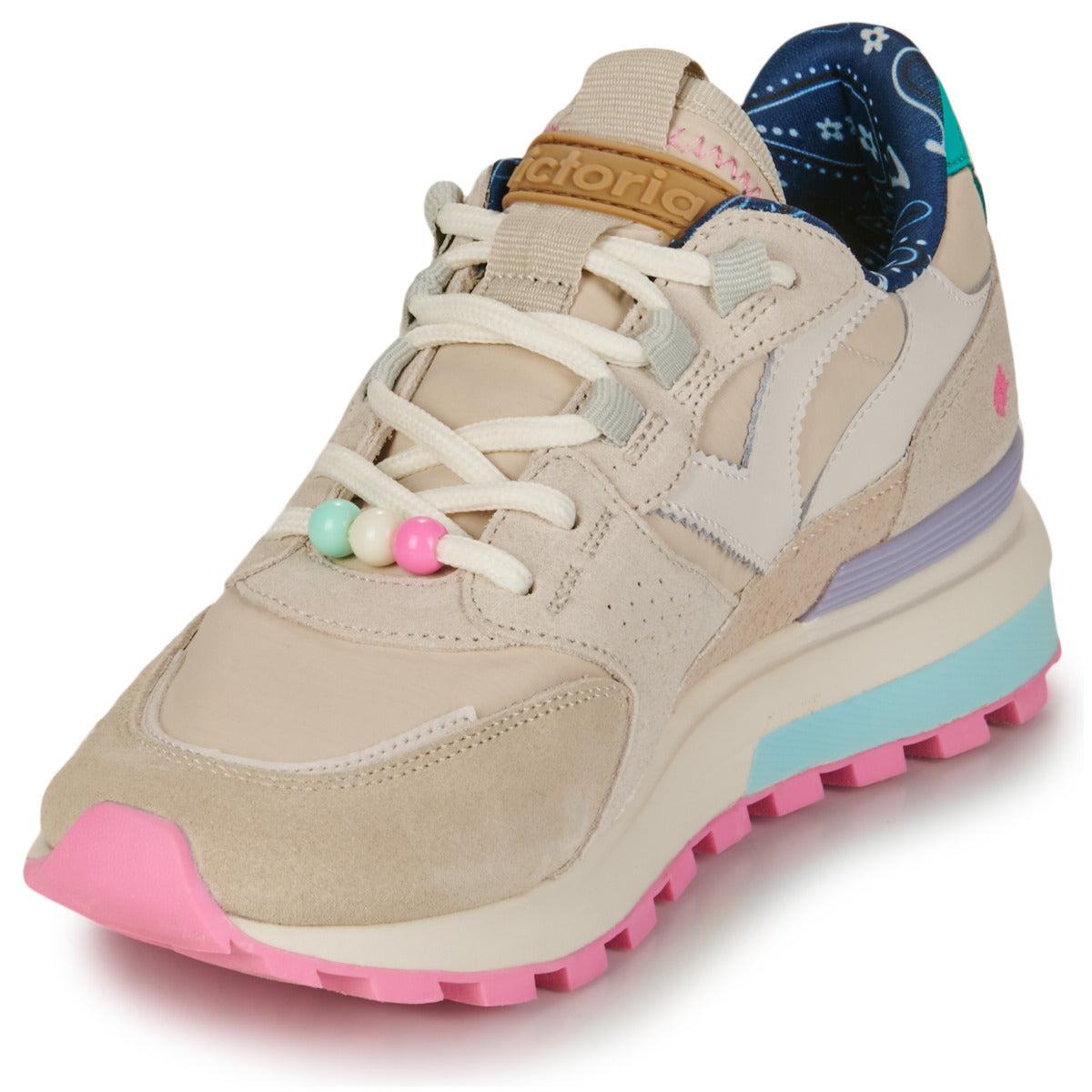 Sneakers basse Donna Victoria LUNA Beige