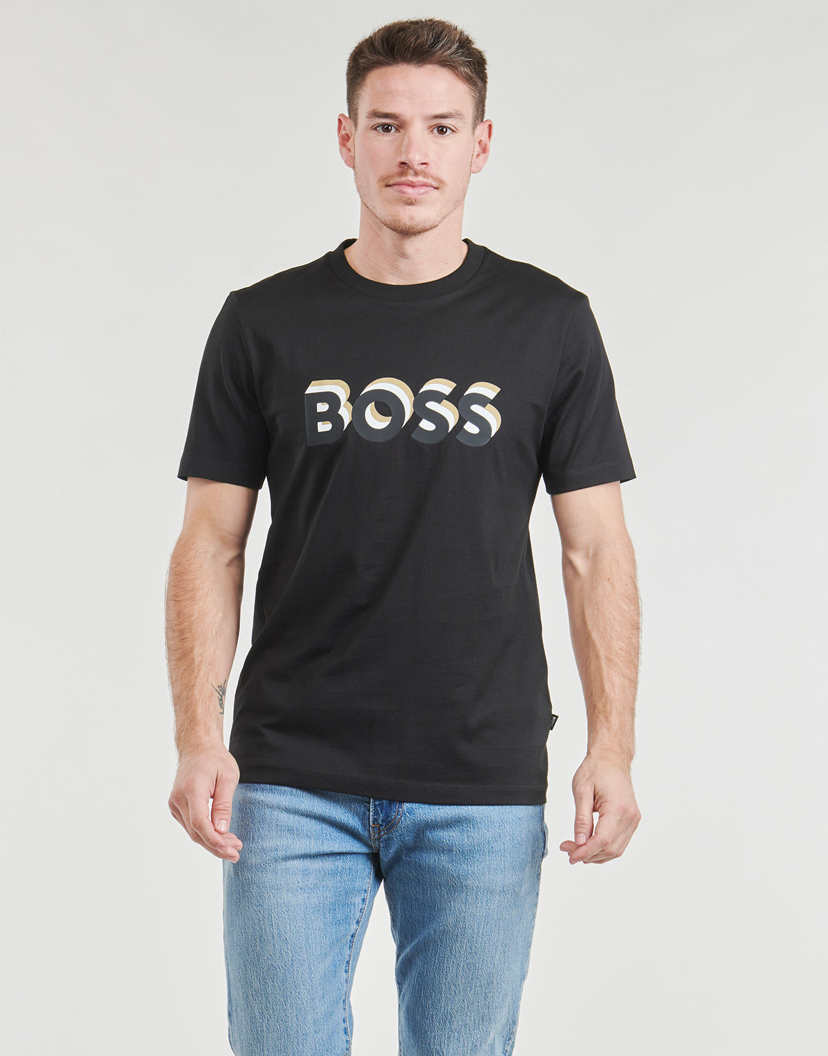 T-shirt Uomo BOSS  Tiburt 427  Nero