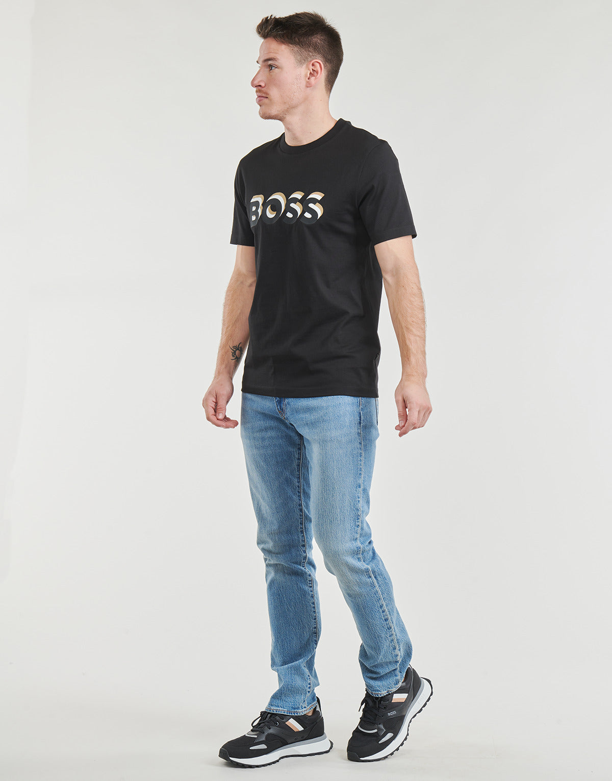 T-shirt Uomo BOSS  Tiburt 427  Nero