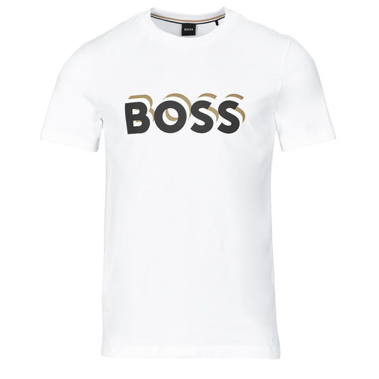 T-shirt Uomo BOSS  Tiburt 427  Bianco