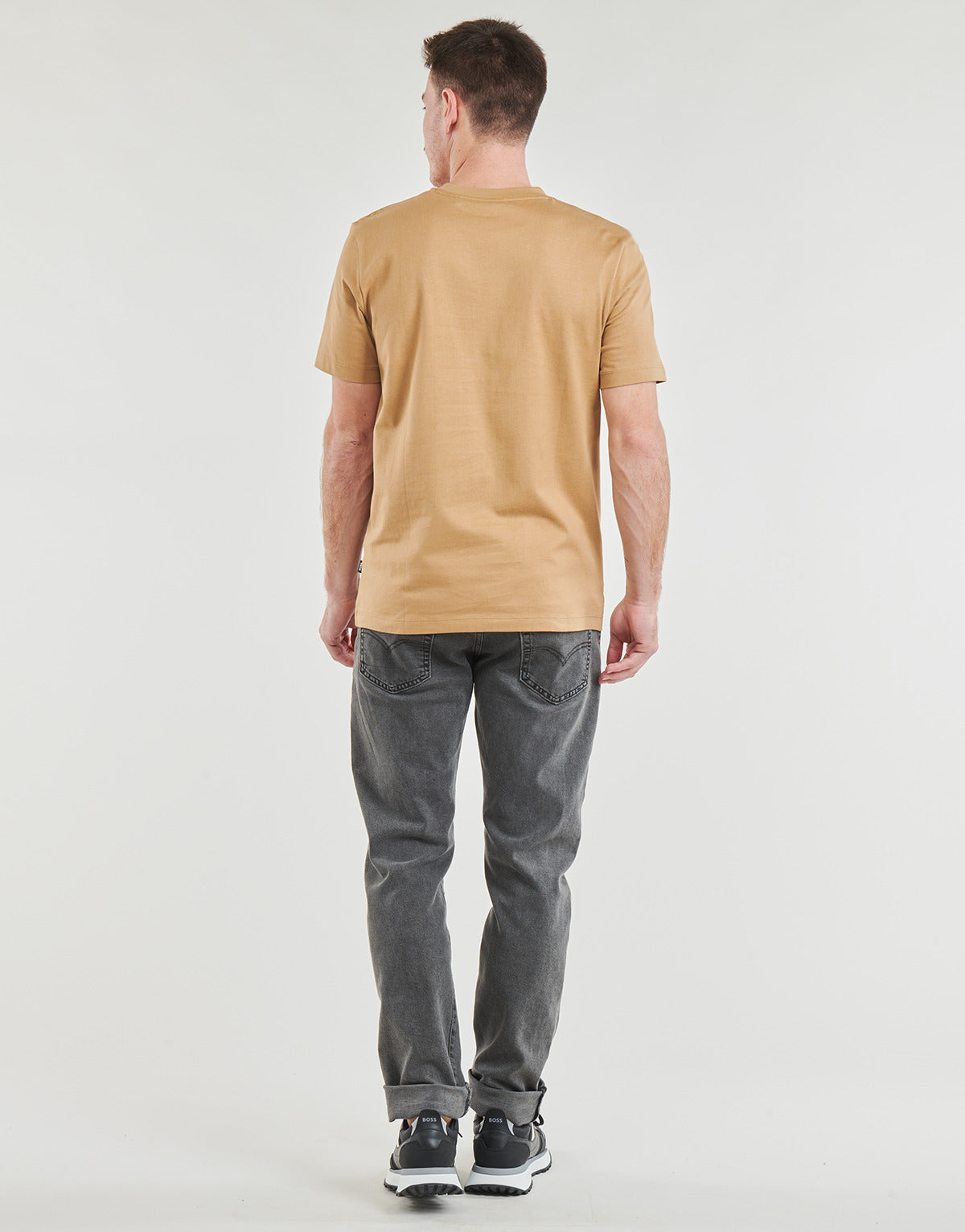 T-shirt Uomo BOSS  Tiburt 427  Beige