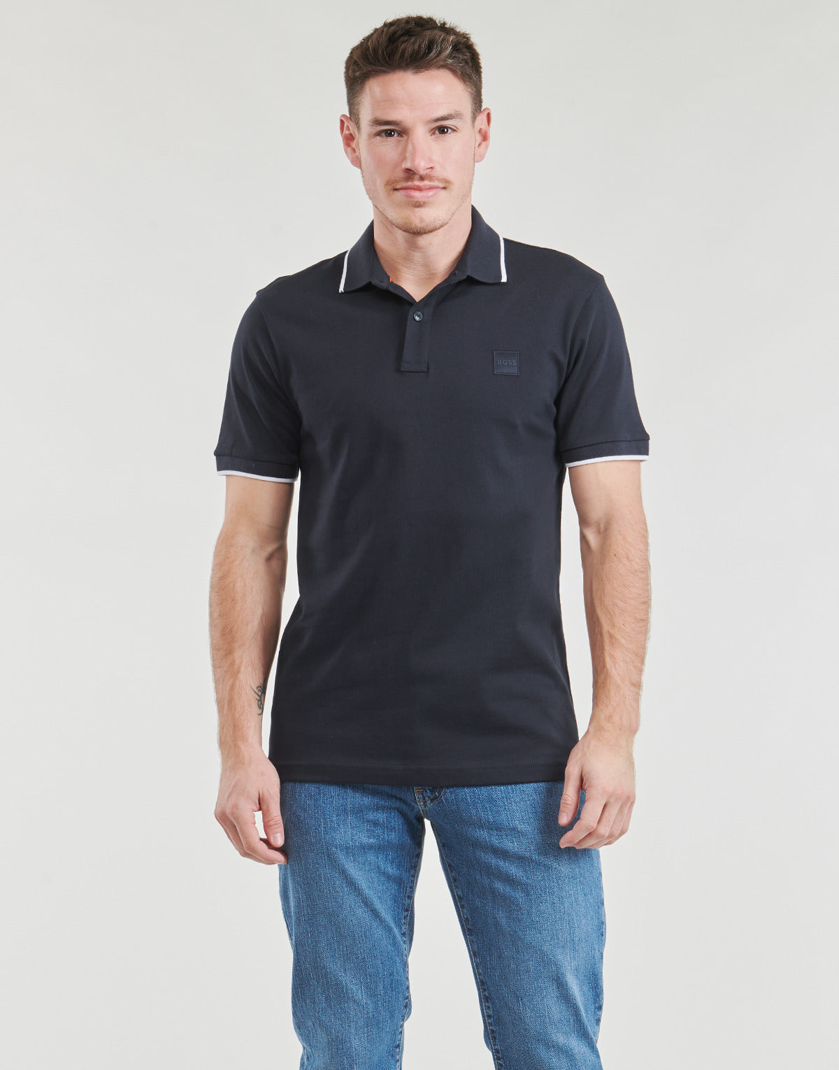 Polo Uomo BOSS  Passertip  Marine