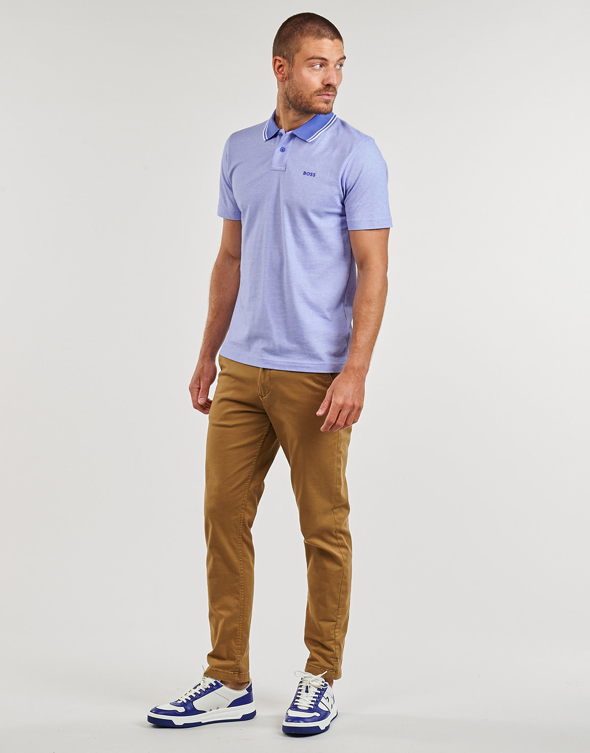 Polo Uomo BOSS  PeoxfordNew  Blu