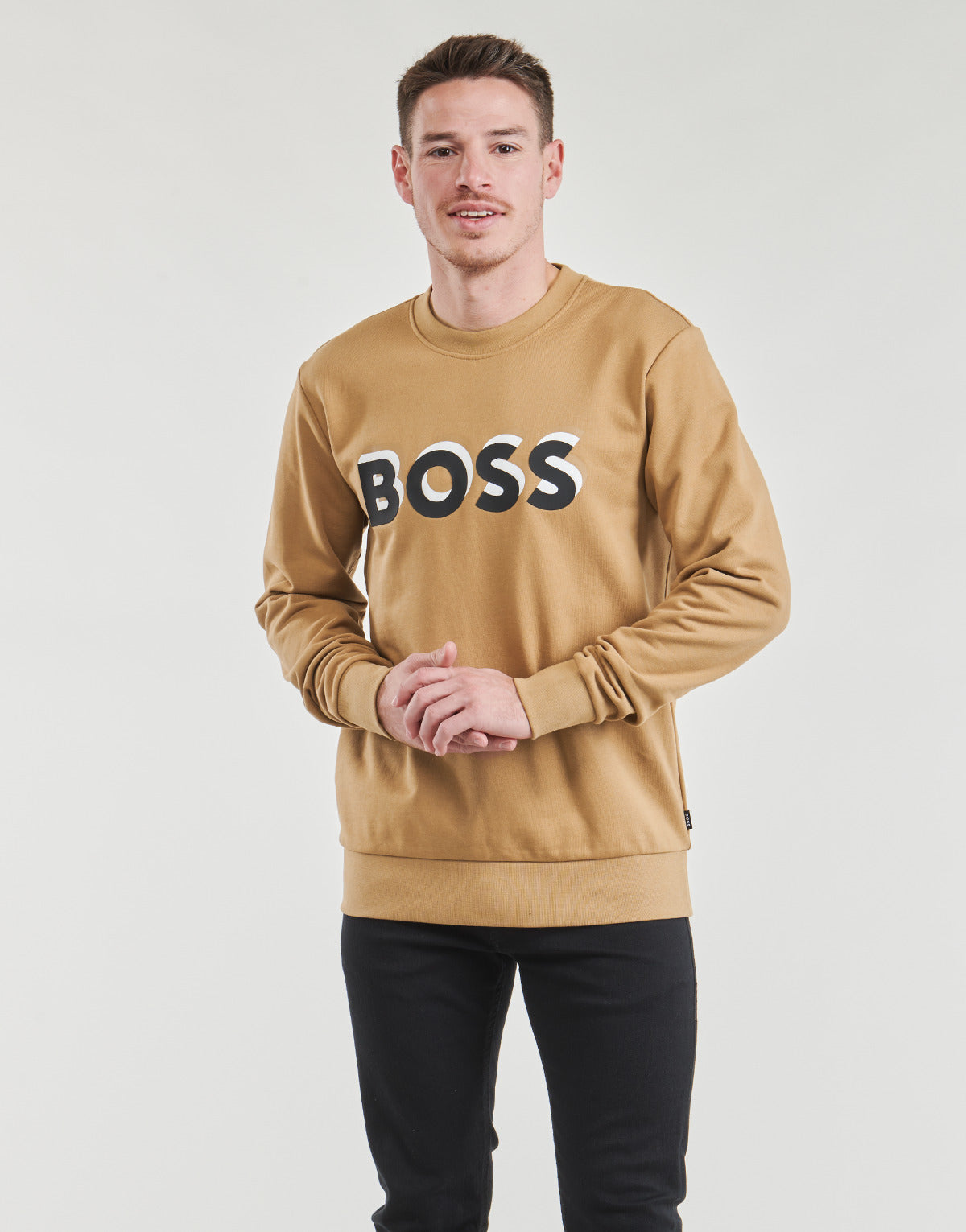 Felpa Uomo BOSS  Soleri 07  Beige