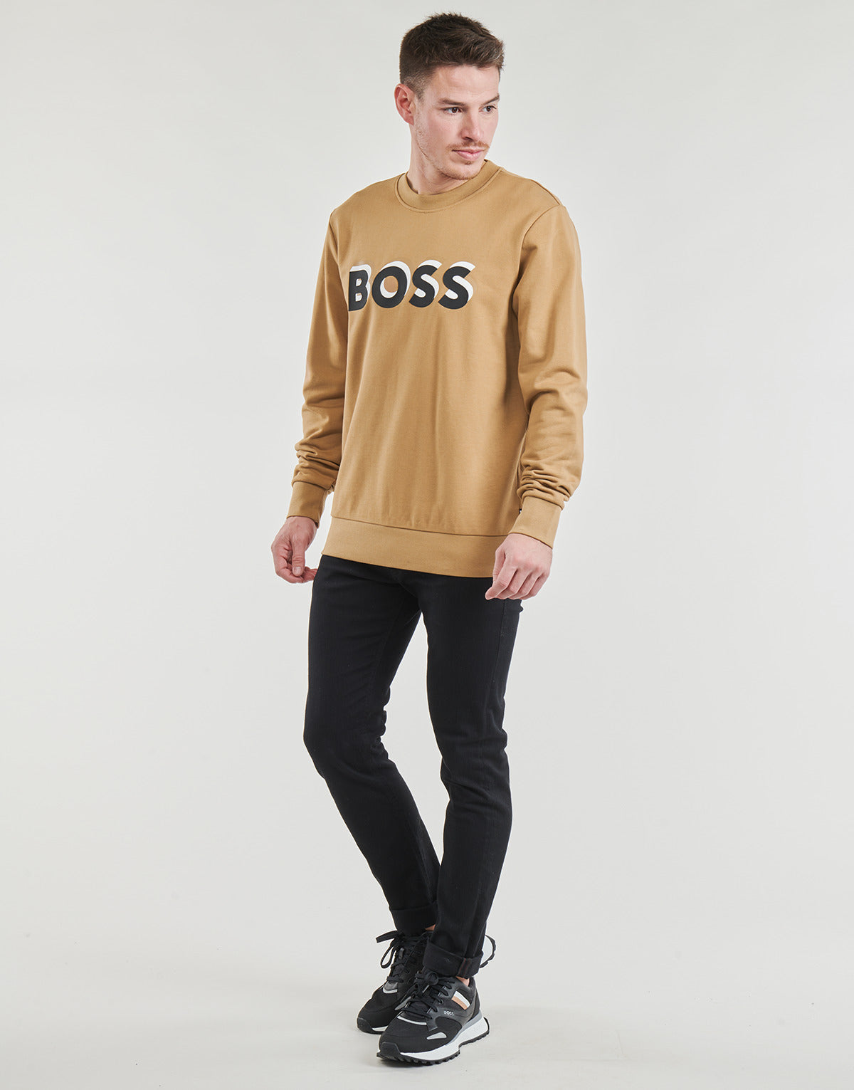 Felpa Uomo BOSS  Soleri 07  Beige