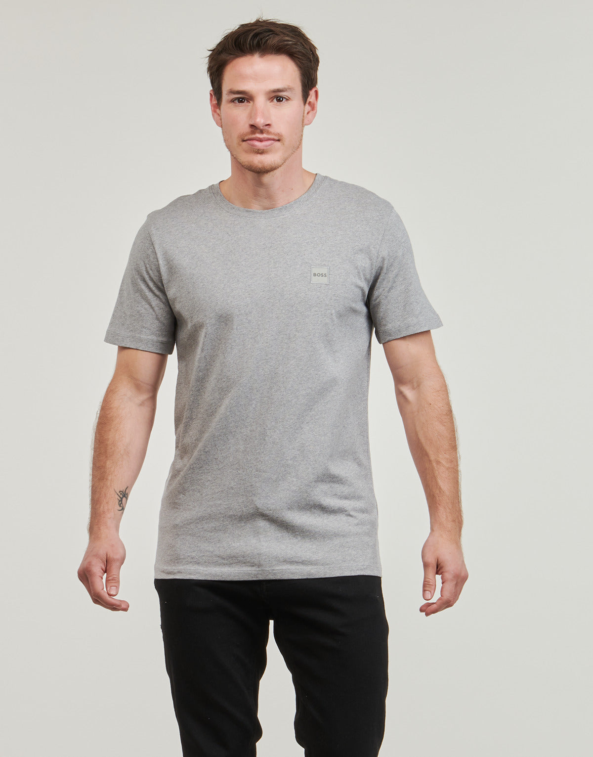 T-shirt Uomo BOSS Tales Grigio