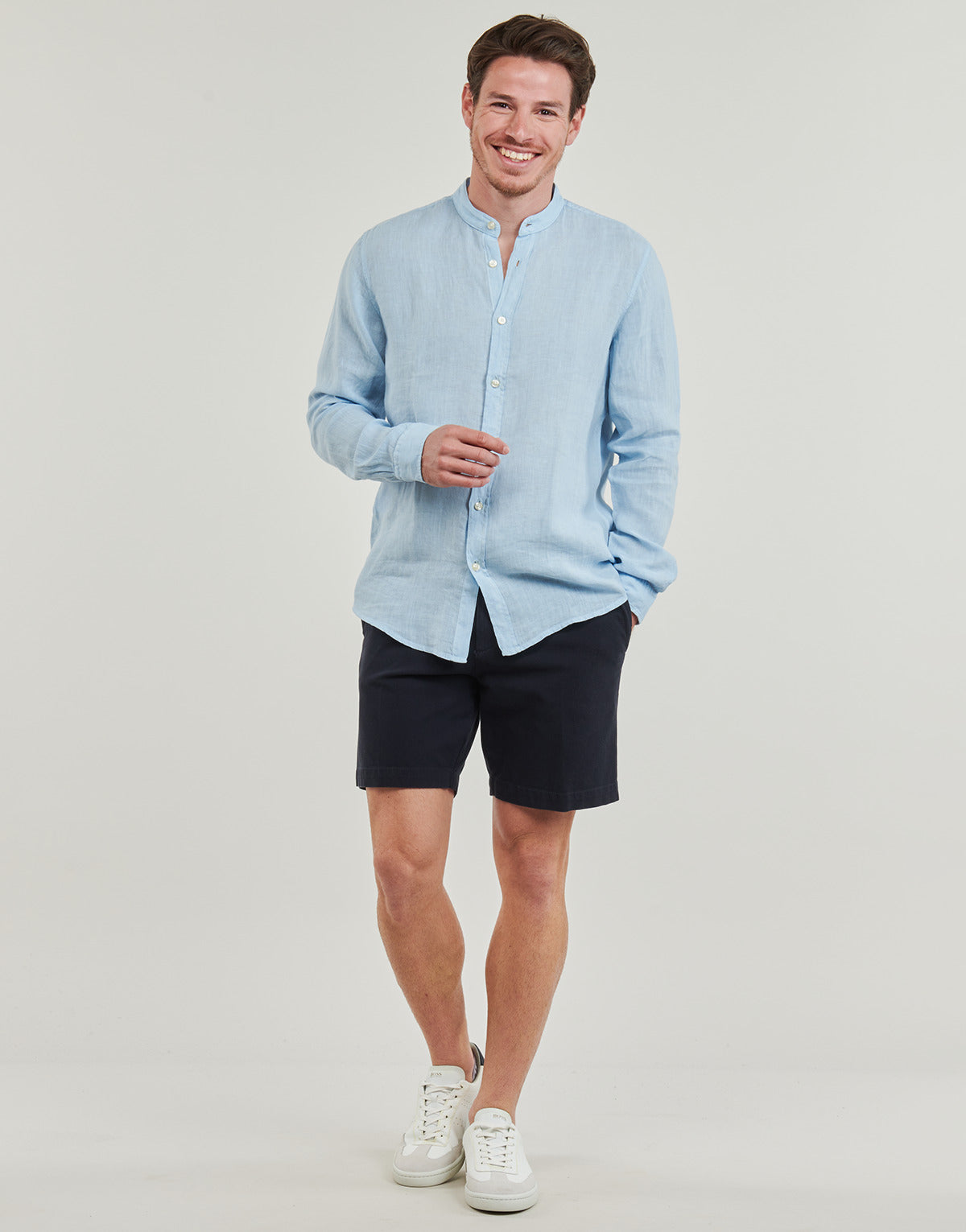 Pantaloni corti Uomo BOSS  Kane-Shorts  Marine