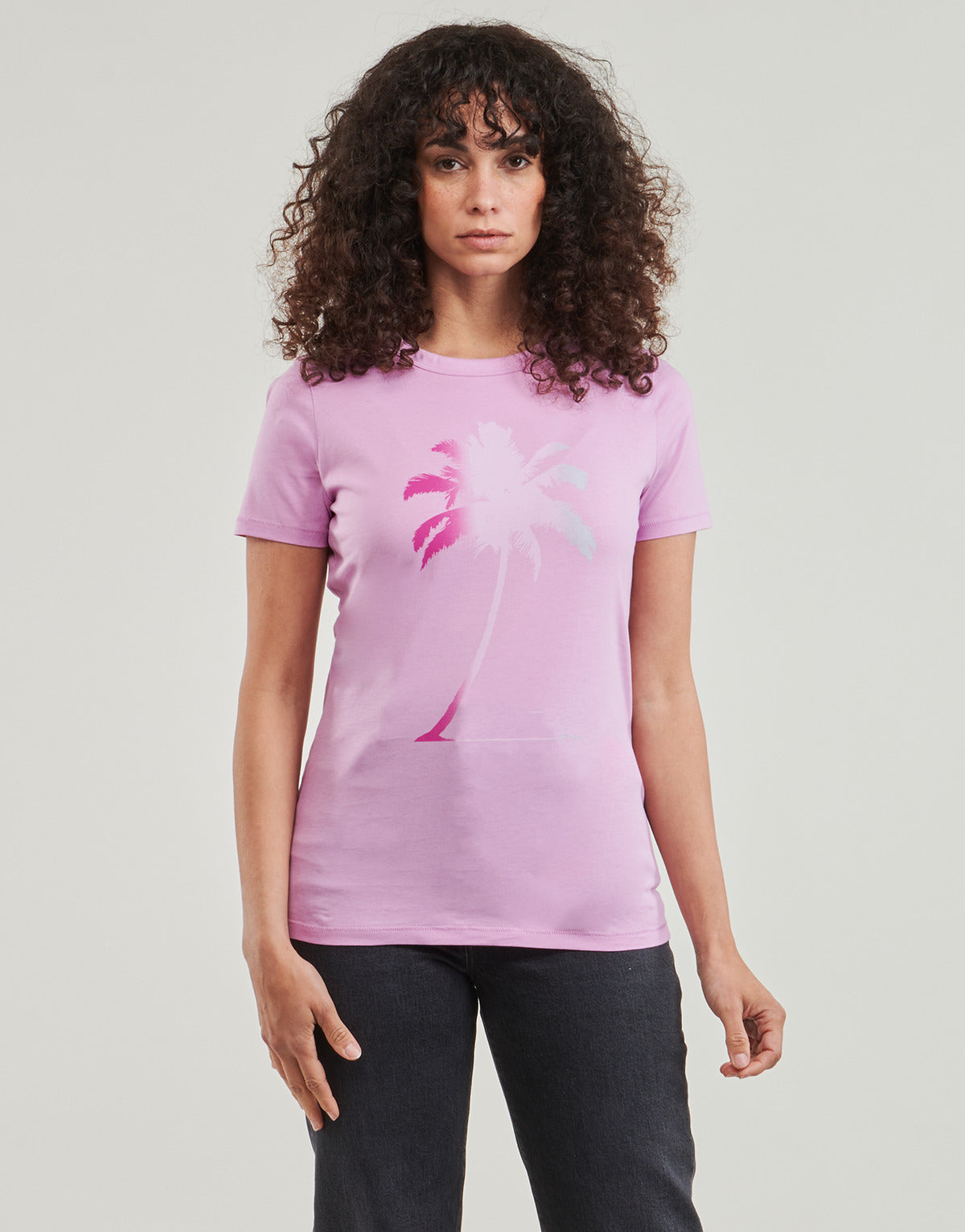 T-shirt Donna BOSS  C_Elogo_print5  Rosa