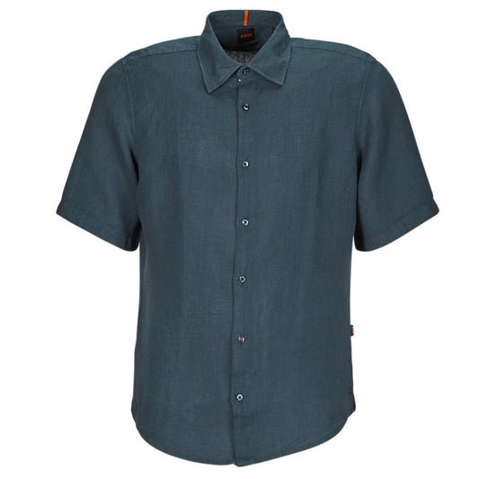 Camicia a maniche corte Uomo BOSS  Rash_2  Marine