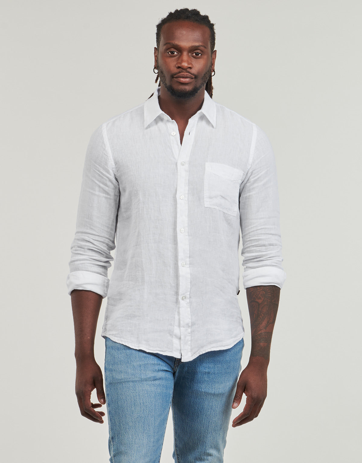 Camicia a maniche lunghe Uomo BOSS  Relegant_6  Bianco