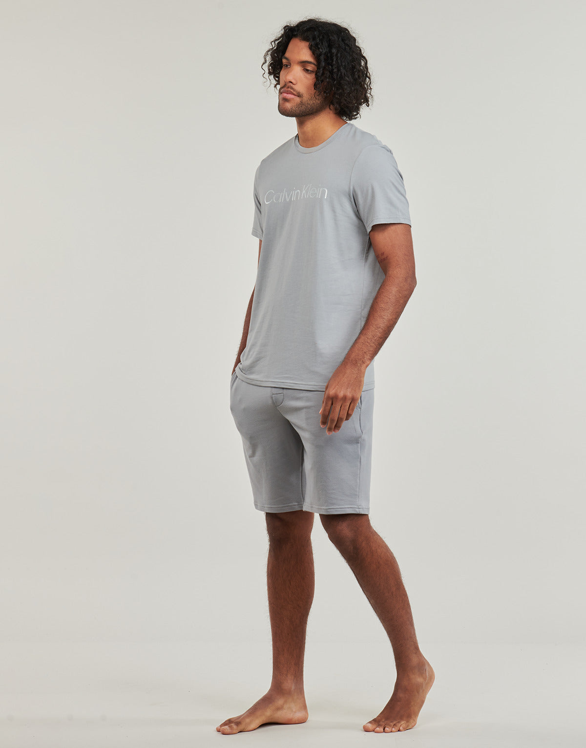 Pantaloni corti Uomo Calvin Klein Jeans  SLEEP SHORT  Grigio