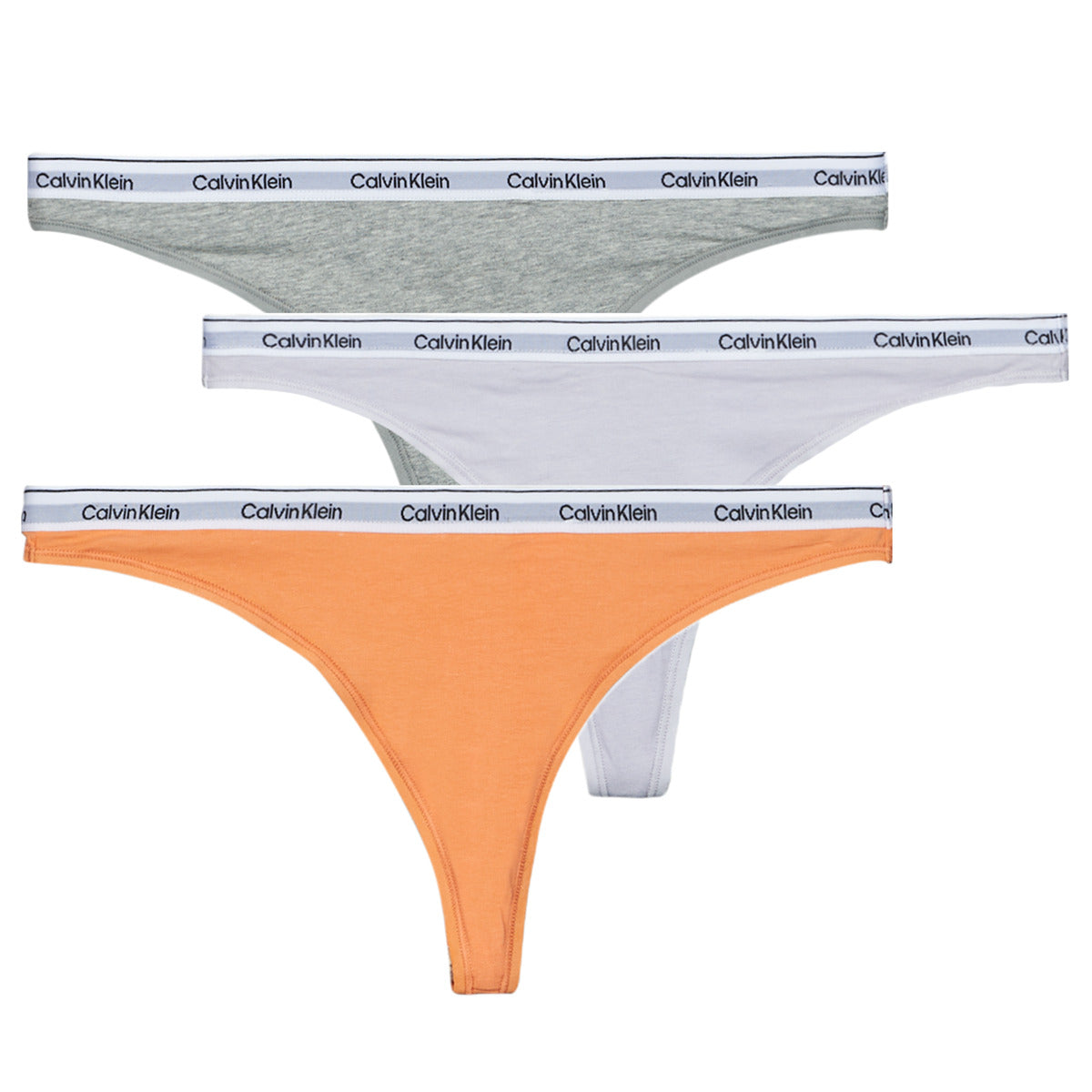 Perizoma Donna Calvin Klein Jeans  THONG 3PK X3  Multicolore