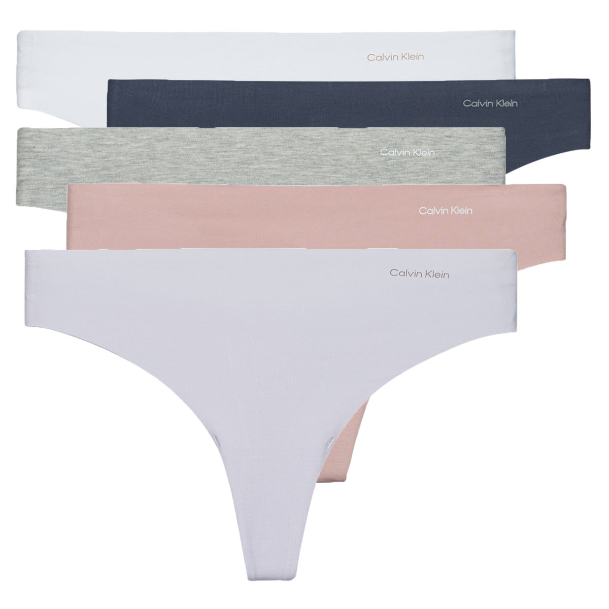 Perizoma Donna Calvin Klein Jeans  5 PACK THONG X5  Multicolore