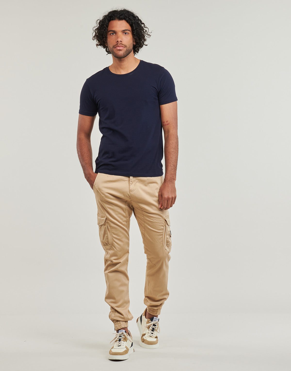 Pantalone Cargo Uomo Deeluxe  GARDEN PA M  Beige