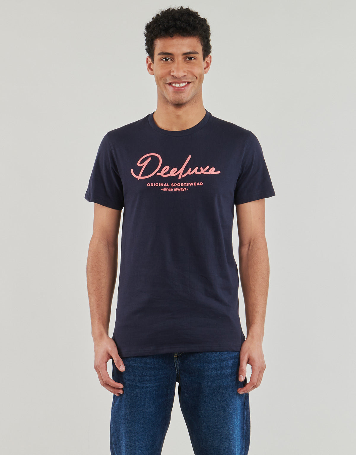 T-shirt Uomo Deeluxe  LATTE  Marine