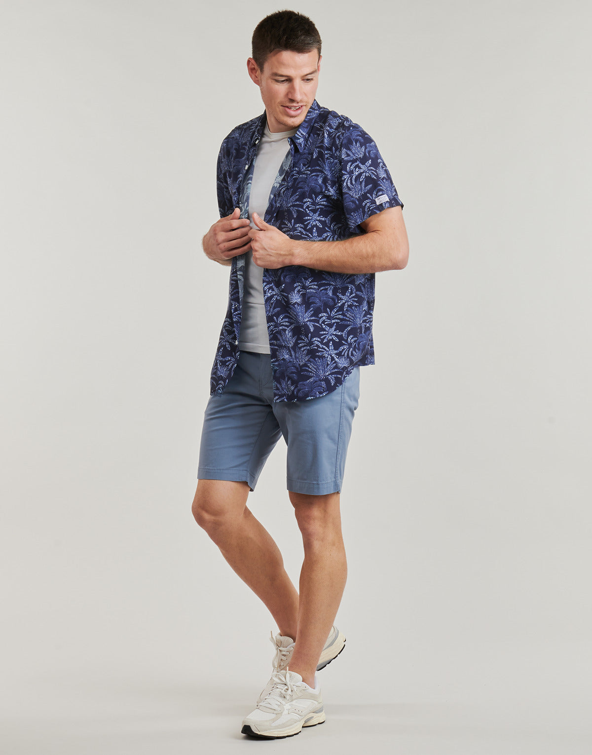 Camicia a maniche corte Uomo Deeluxe  WILLSON  Marine