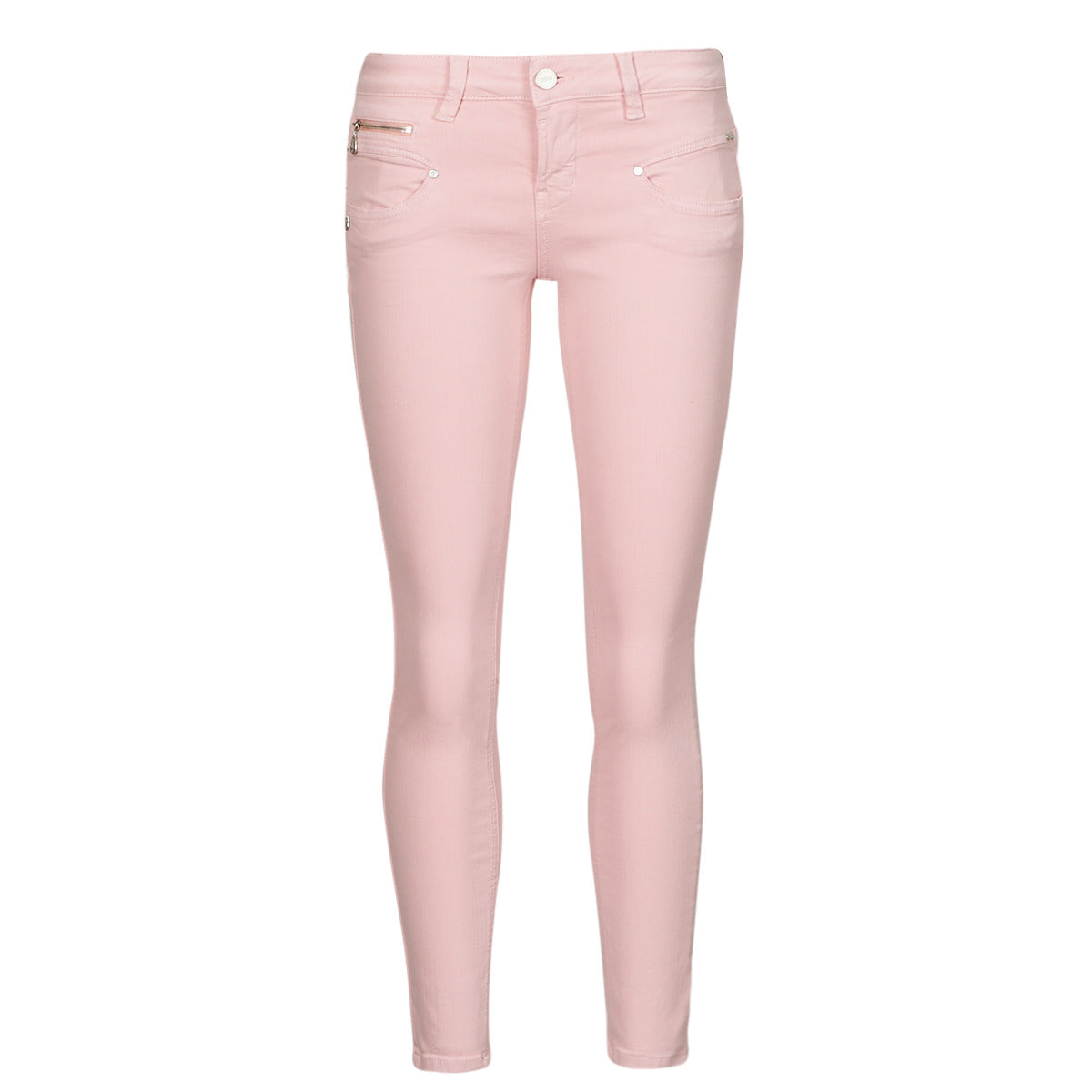 Jeans Slim Donna Freeman T.Porter ALEXA CROPPED MAGIC COLOR Rosa