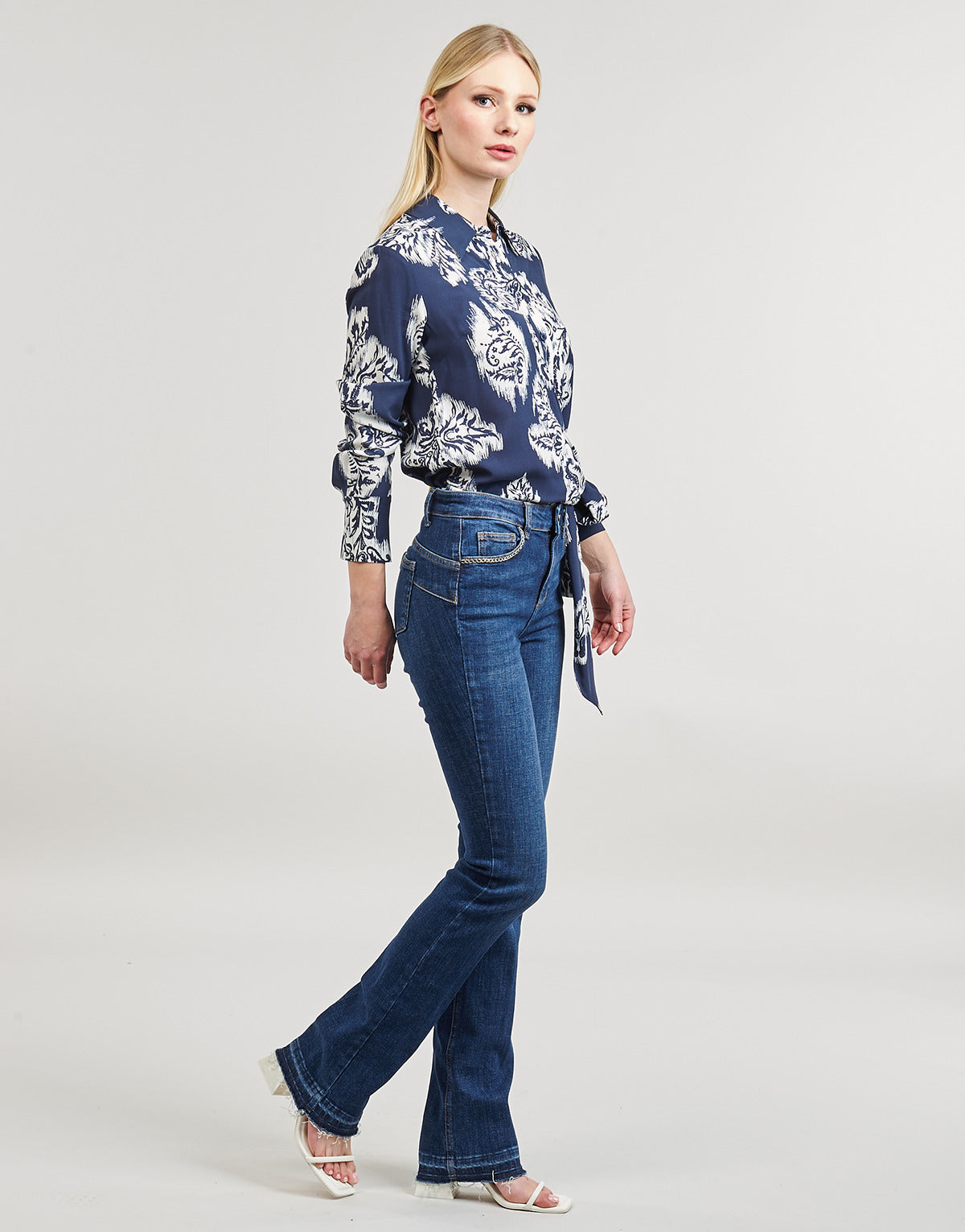 Jeans Flare Donna Liu Jo  UA4039  Blu