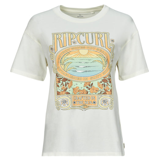 T-shirt Donna Rip Curl  LONG DAYS RELAXED TEE  Bianco