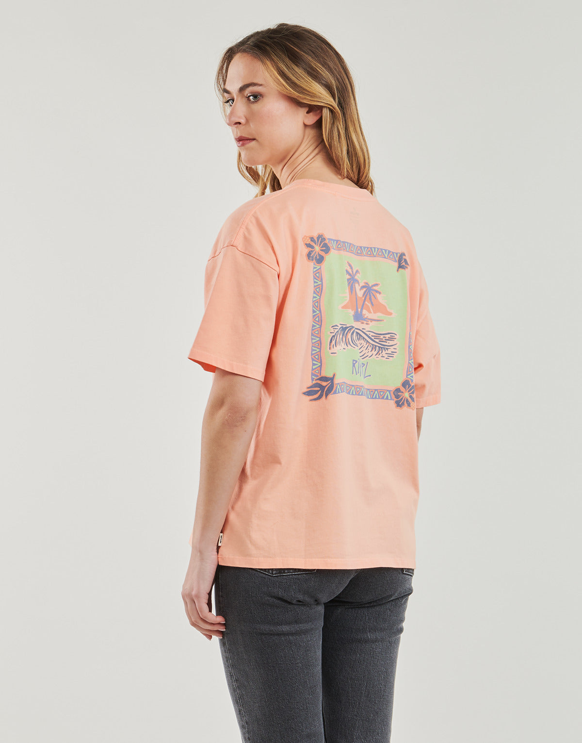 T-shirt Donna Rip Curl  ISLAND HERITAGE TEE  Arancio