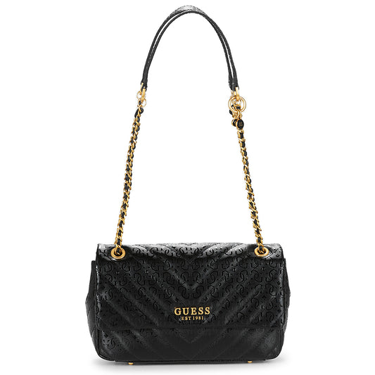 Borsa a tracolla Donna Guess  JANIA CONVERTIBLE CROSSBODY FLAP  Nero