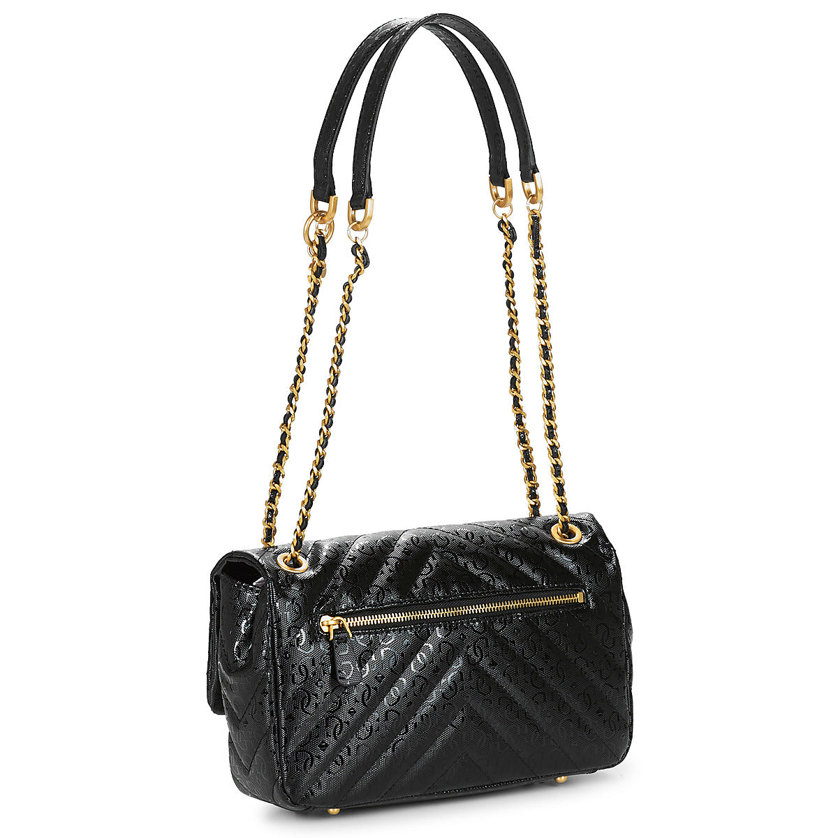 Borsa a tracolla Donna Guess  JANIA CONVERTIBLE CROSSBODY FLAP  Nero