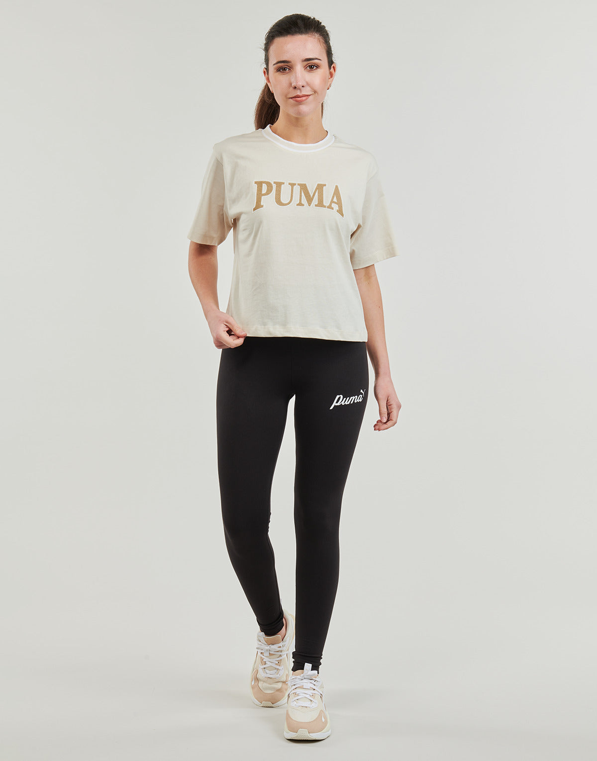 Collant Donna Puma  ESS+ BLOSSOM SCRIPT  Nero