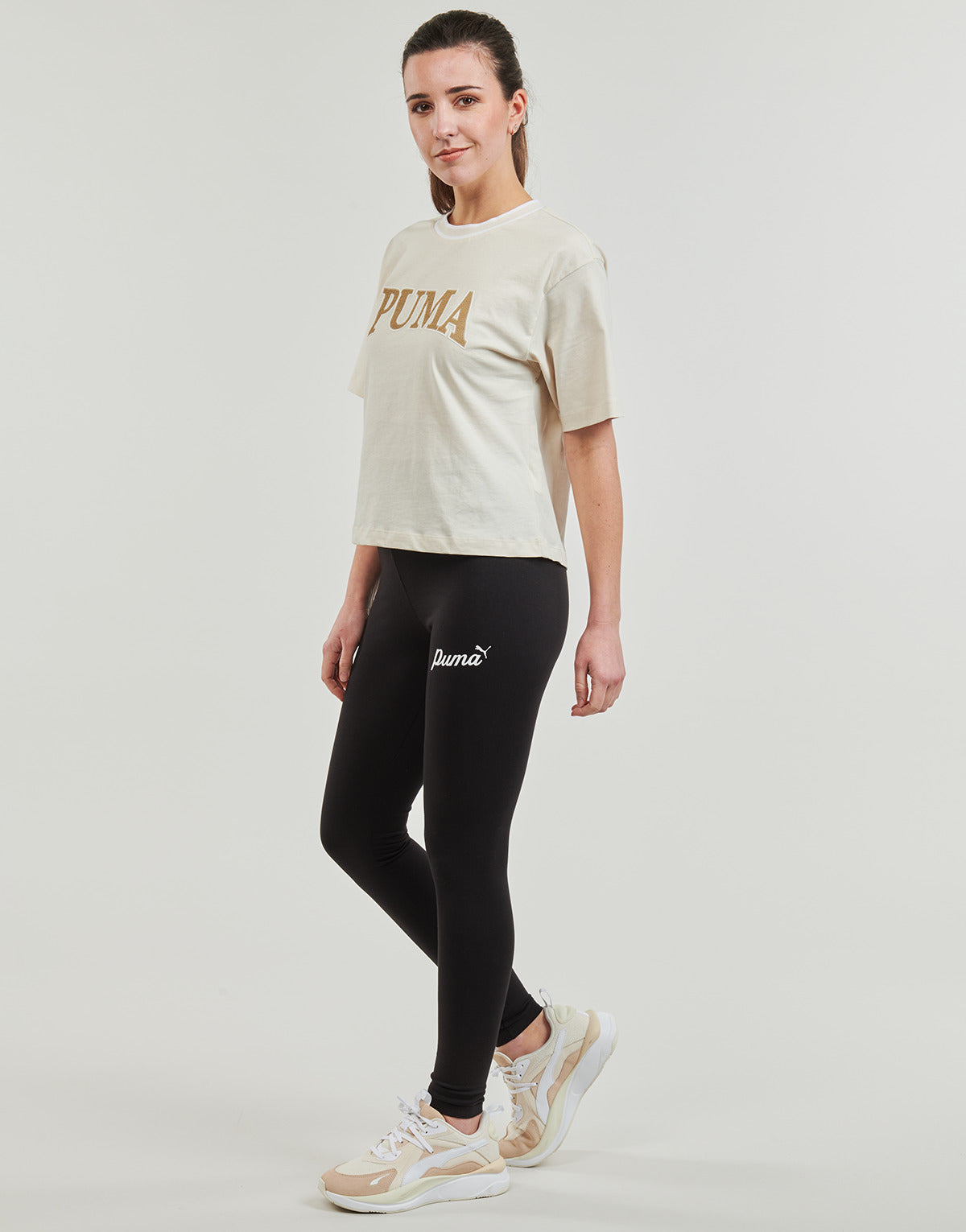 Collant Donna Puma  ESS+ BLOSSOM SCRIPT  Nero