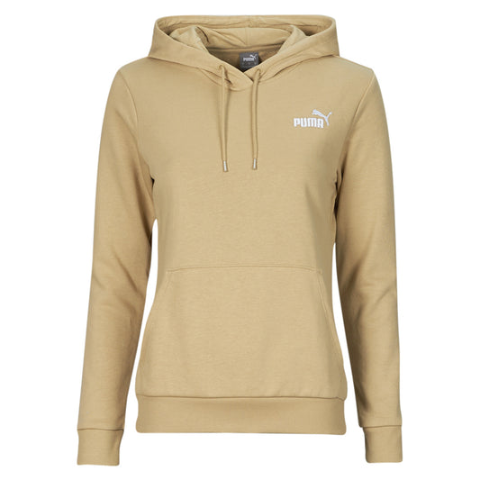 Felpa Donna Puma  ESS+ EMBROIDERY HOODIE TR  Beige