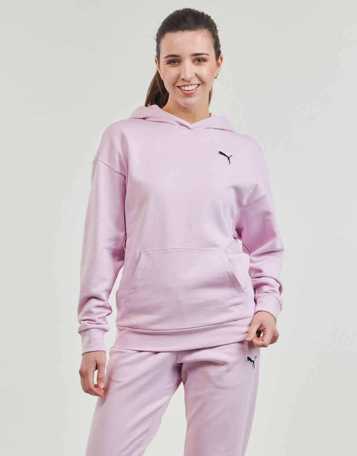 Felpa Donna Puma  BETTER ESSENTIALS HOODIE TR  Viola