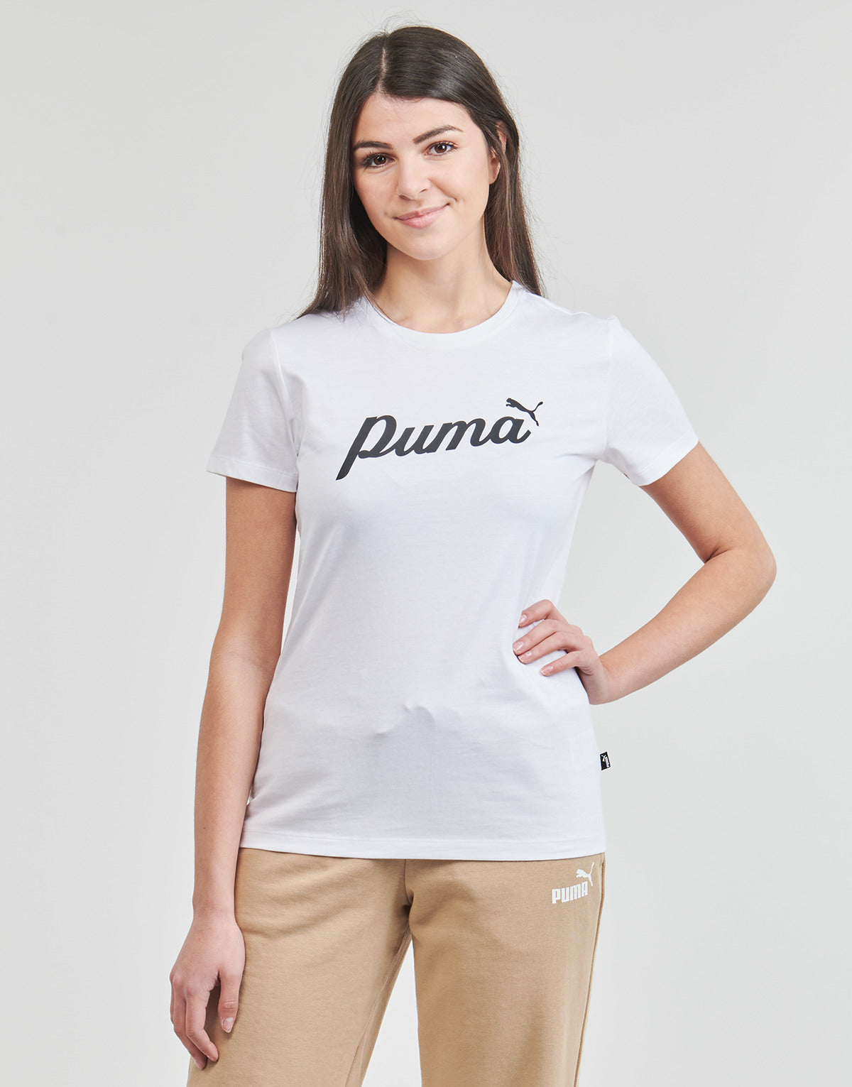 T-shirt Donna Puma  ESS+ BLOSSOM SCRIPT TEE  Bianco