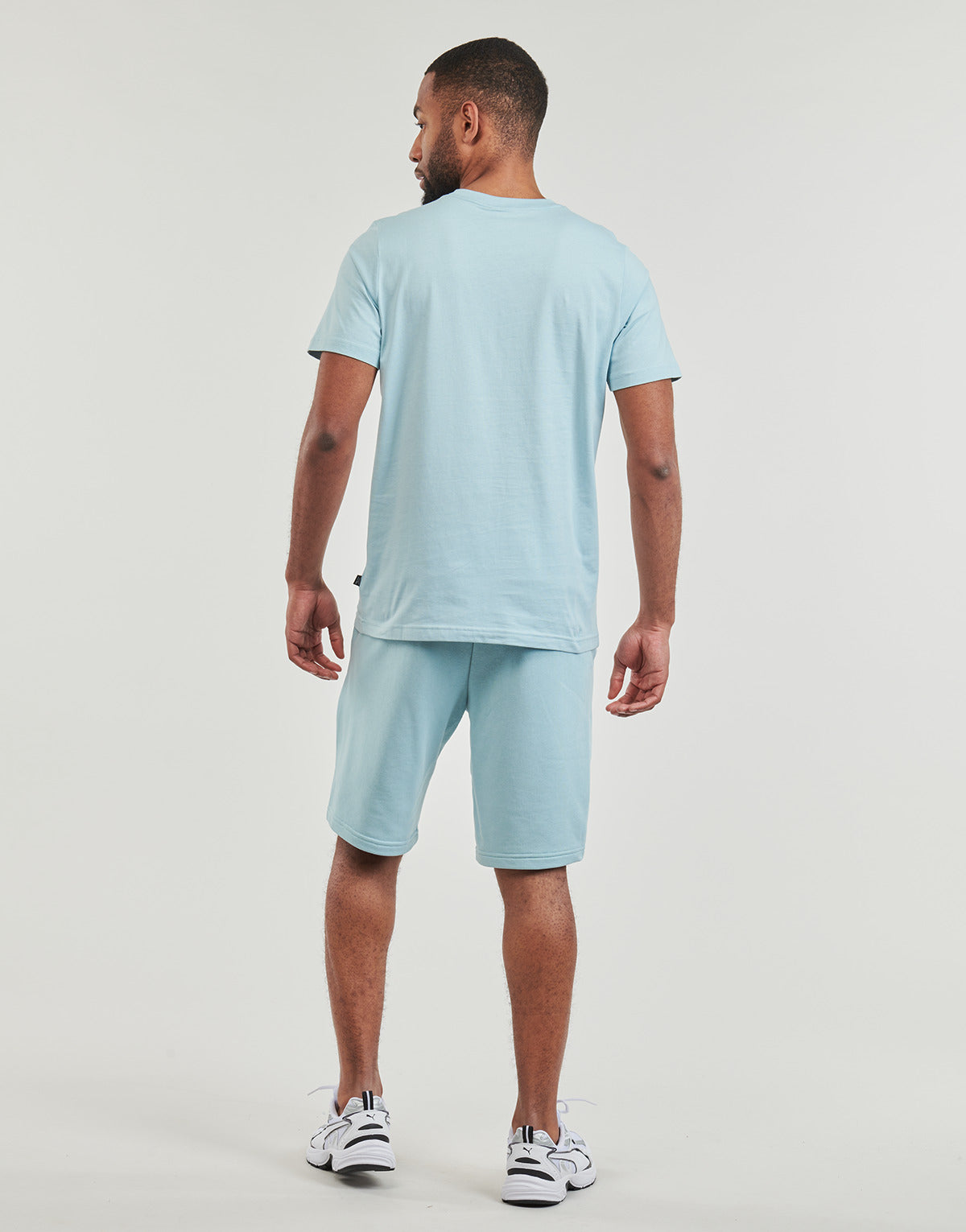 T-shirt Uomo Puma  ESS+ 2 COL SMALL LOGO TEE  Blu