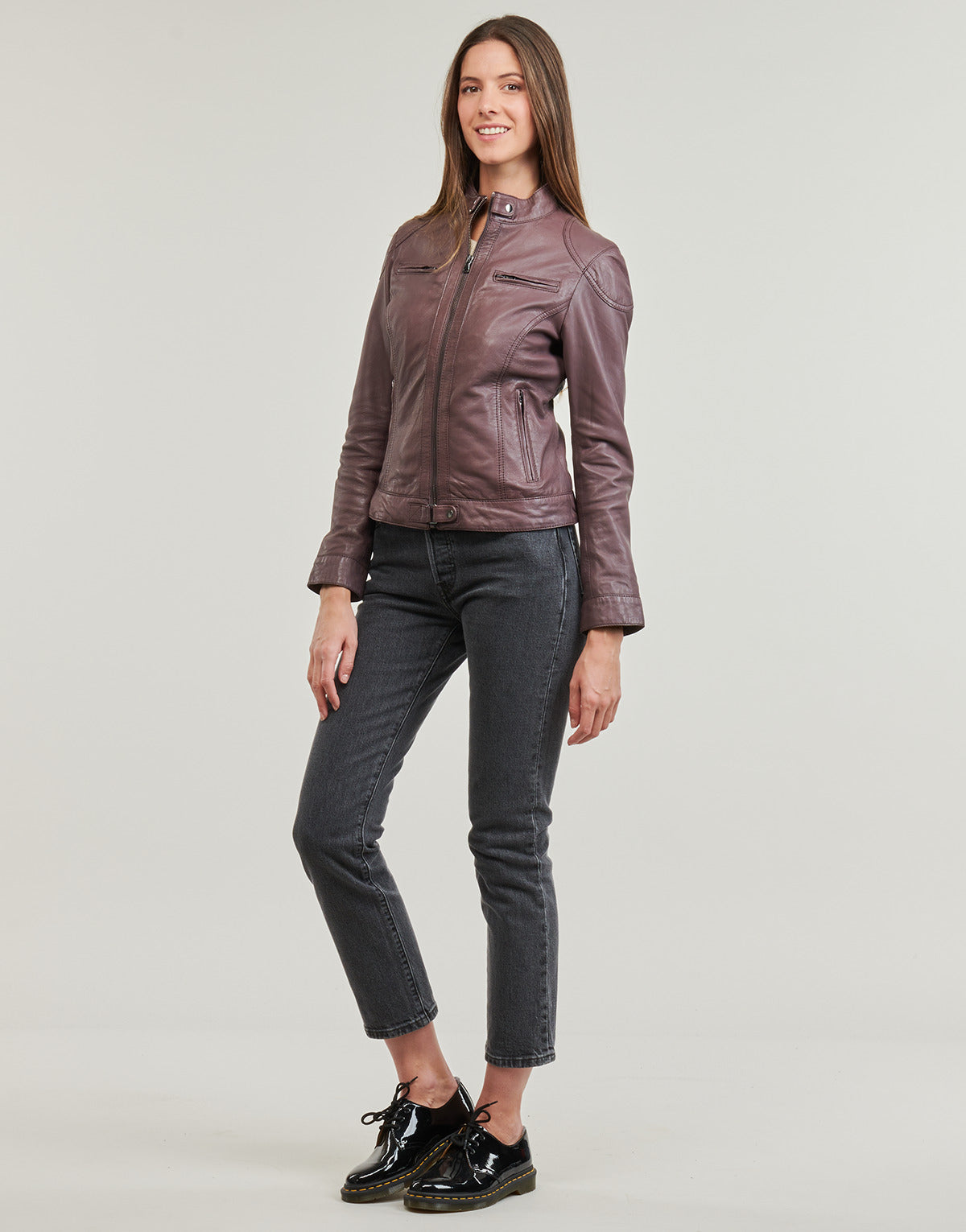 Giacca in pelle Donna Oakwood LINA Marrone