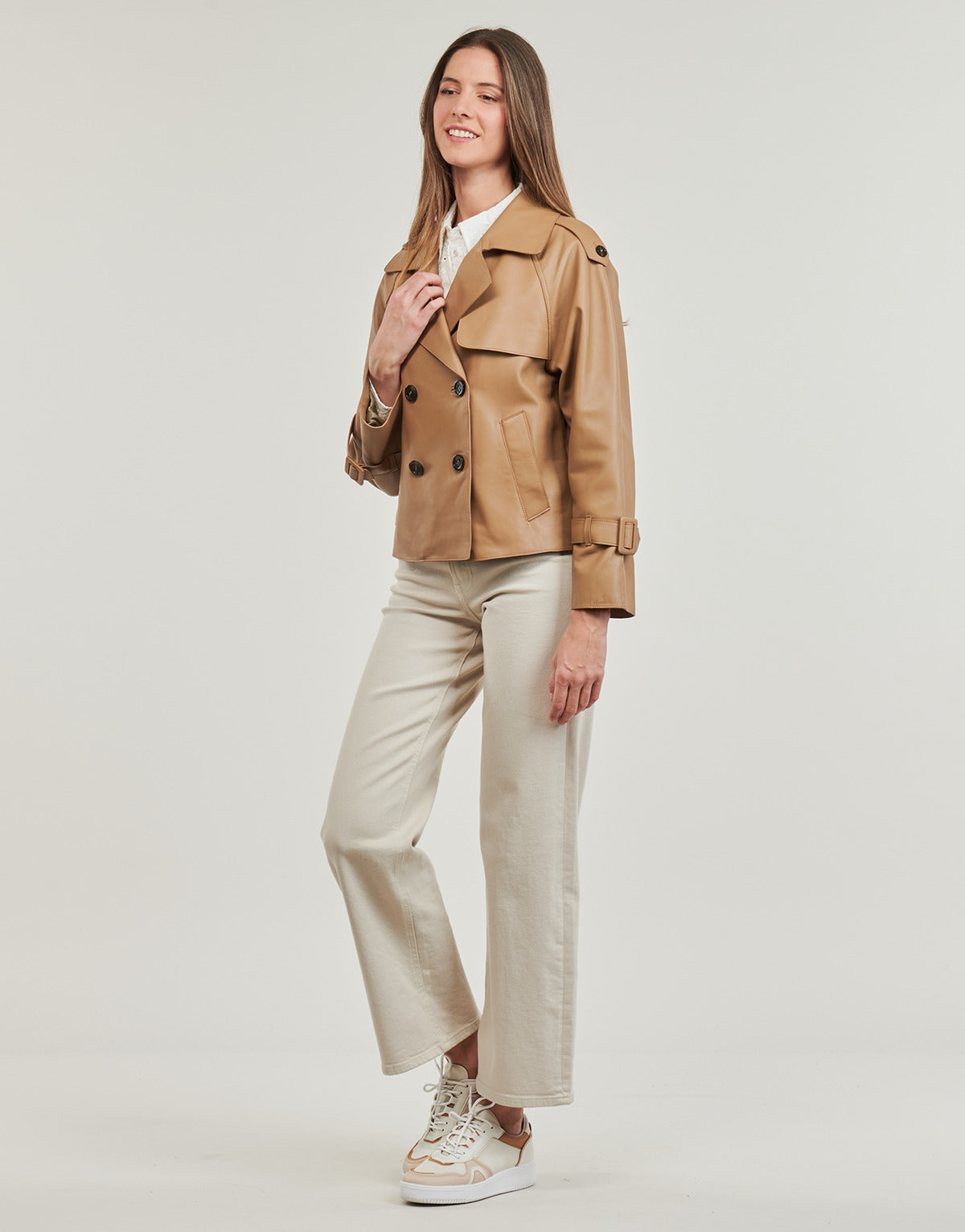 Trench Donna Oakwood  KASSIE  Marrone