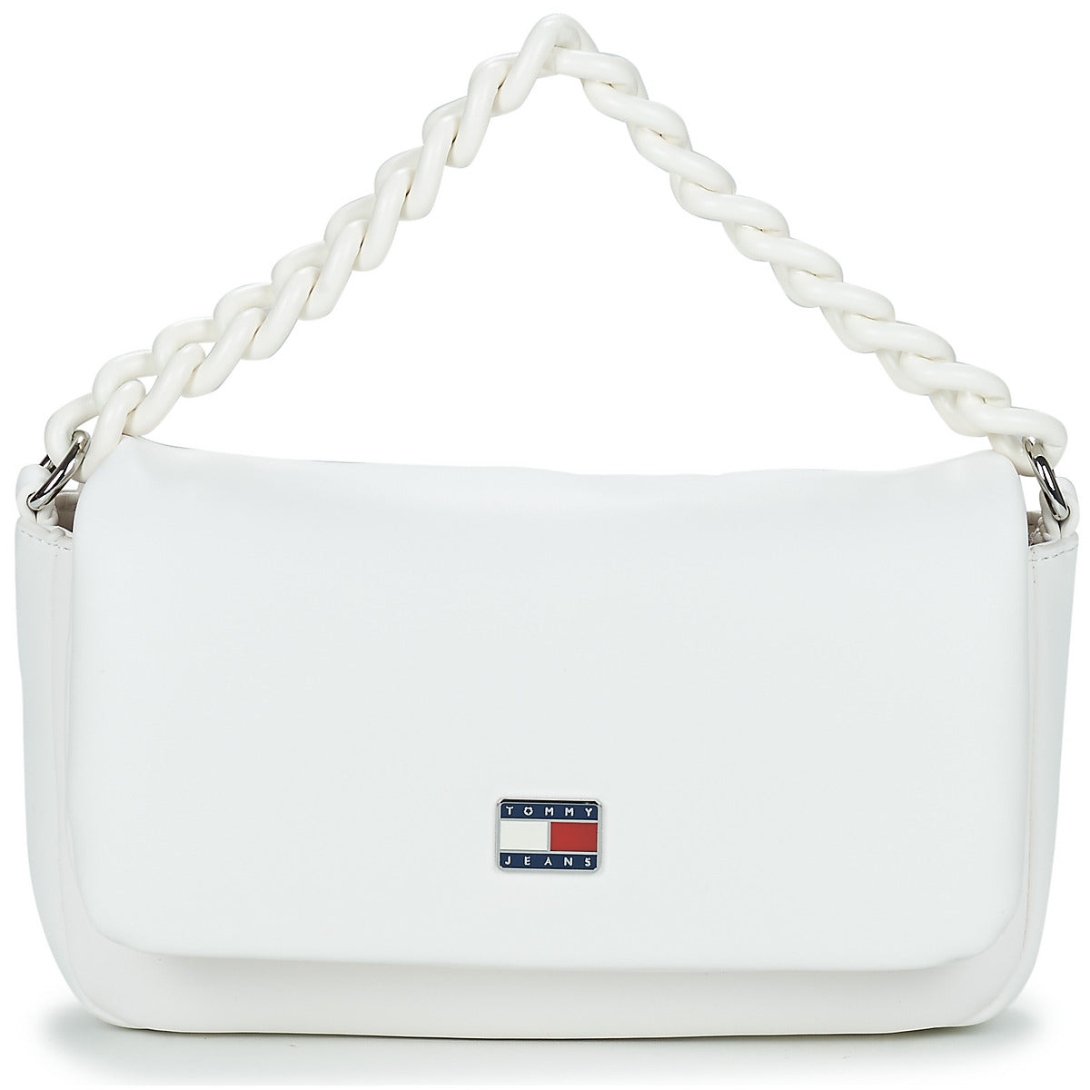 Borsa a spalla Donna Tommy Jeans  TJW CITY-WIDE FLAP CROSSOVER  Bianco