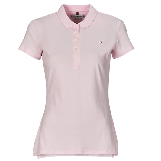 Polo Donna Tommy Hilfiger  HERITAGE SHORT SLEEVESLIM POLO  Rosa